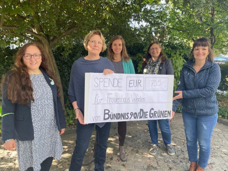 Grüne Nordoberpfalz unterstützen Frauenhaus