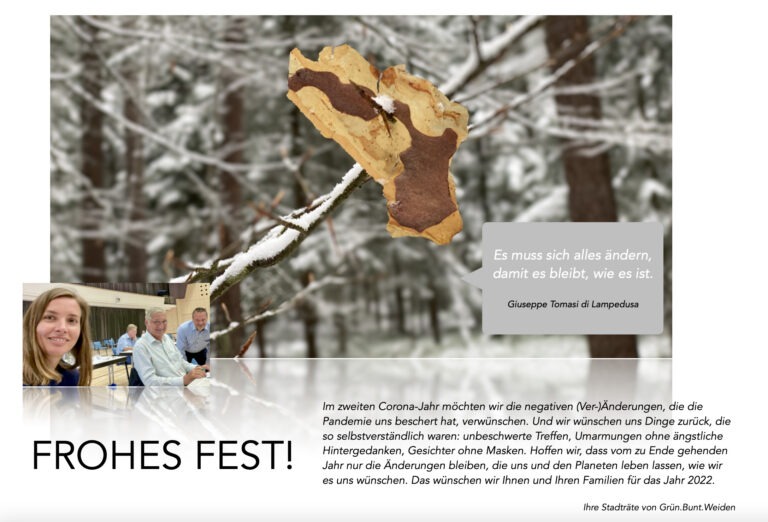 Grün.Bunt.Weiden wünscht frohe Festtage!