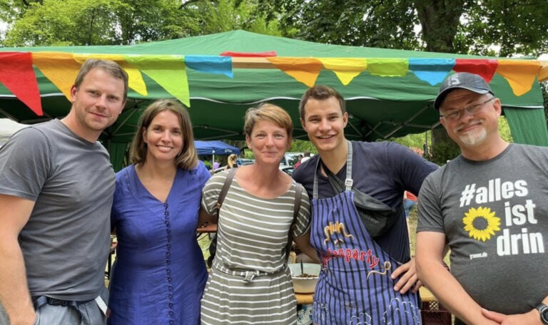 Fabians Veggie-Burger waren der Hit!