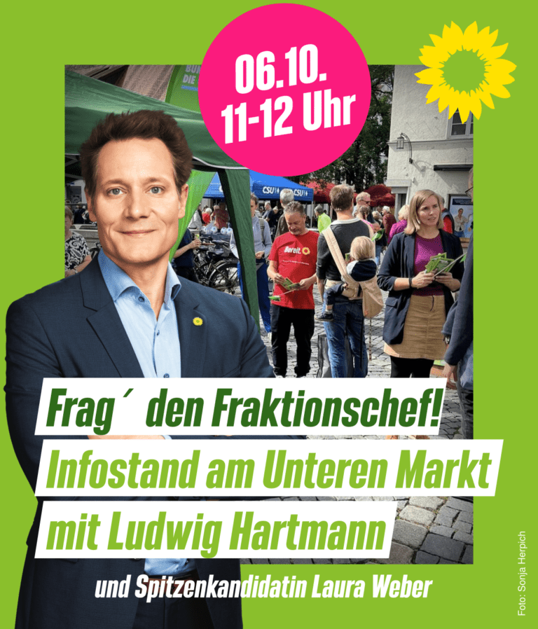 Spitzenkandidat Ludwig Hartmann noch einmal in Weiden